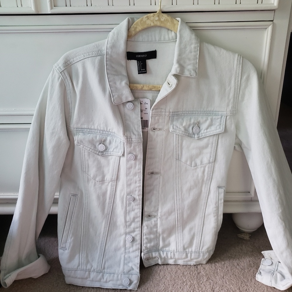 White denim jacket